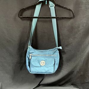 Baggallini Turquoise Saddle Style Purse Bag 13” X 9”